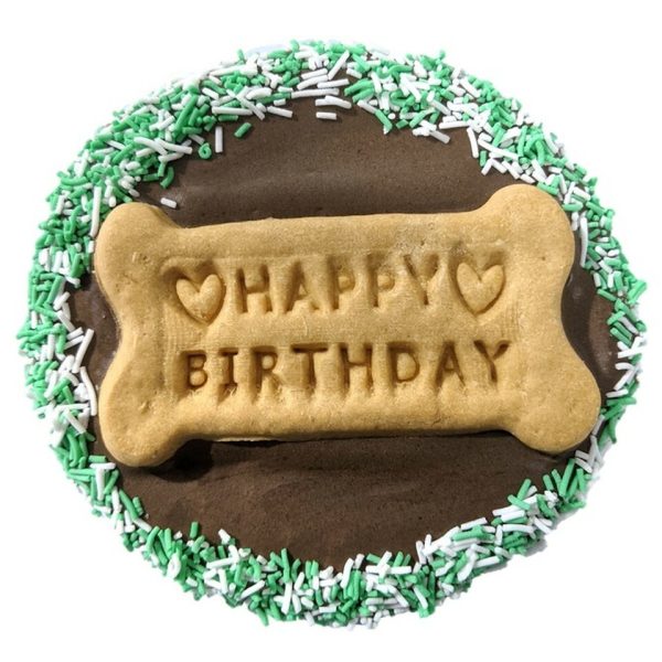Carob Happy Birthday Dog Biscuit - Image 2