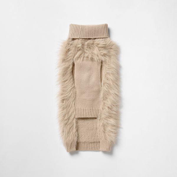 Snooza Wear Fur Knit Jumper in Ecru - Image 7