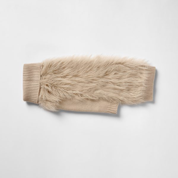 Snooza Wear Fur Knit Jumper in Ecru - Image 8